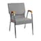 Flash Furniture Gray Fabric Stackable Church Chair with Arms XU-DG-60156-GY-GG - alternate 7